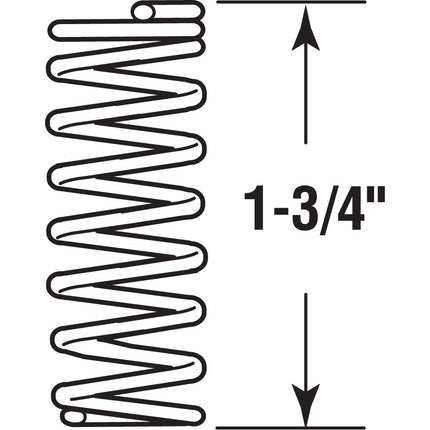 PRIME-LINE SP 9725 Products Compression Spring, Nickel, 3/8 in. x 1-3/4 in
