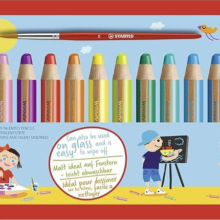 STABILO Multi-Talented Pencil woody 3 in 1 - Pack 