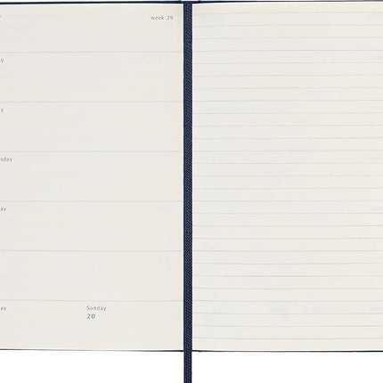 MOLESKINE- 2025-12 Month Weekly Notebook Hard Cover Diary - Large - Sapphire Blue
