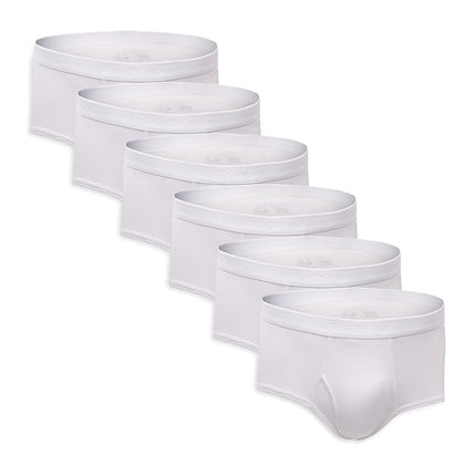 Fruit of the Loom Men's Premium (6 Pack) Briefs, White, L UK