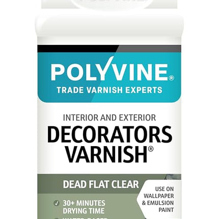 Polyvine Water Base Decorator's Dead Flat Varnish 