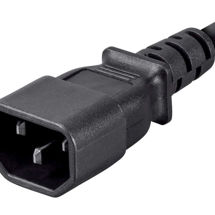 Monoprice 10ft 14AWG Power Extension Cord W/ 3 Conductor PC/Mon, 15A (IEC-320-C14 to IEC-320-C13)