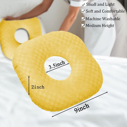 Wuronsa Ear Piercing Pillow with Hole for Cartilage Piercings, CNH Support