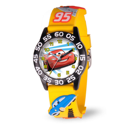 Disney Boys Analog Quartz Watch with Plastic Strap