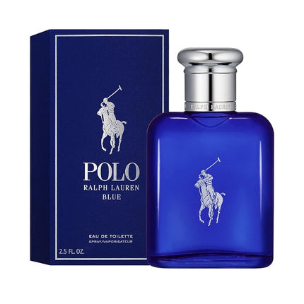 Ralph Lauren Polo Blue Eau de Toilette - Citrus, Sage & Suede Cologne 75ml