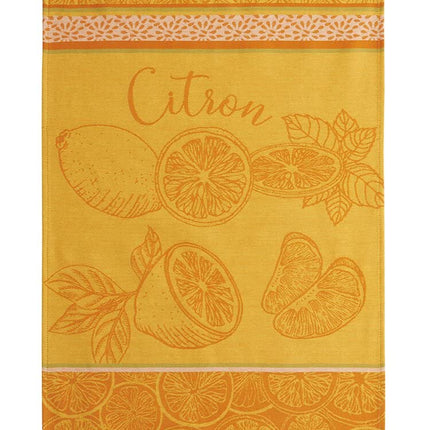 Coucke Jacquard Tea Towel Lemon