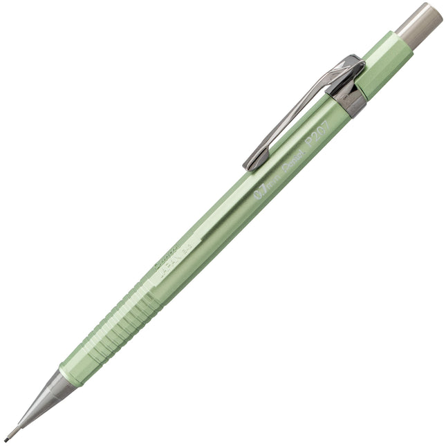 Pentel Sharp Mechanical Pencil (0.7mm) Metallic Barrels, Assorted Barrel Colors, 2-Pk (P207MBP2)