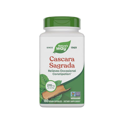 Nature's Way Cascara Sagrada Bark 425mg, 180 Vcaps