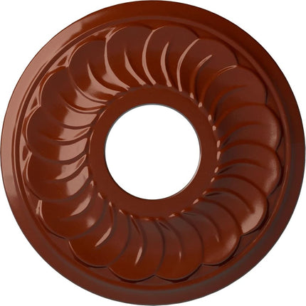 Ekena Millwork CM11BLFIF Jet Blackthorne Ceiling Medallion, FireBrick