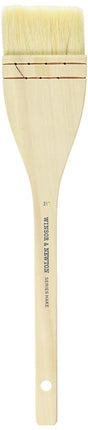 Winsor & Newton Hake Wide Flat Wood Handle Brush-2