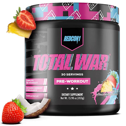 Redcon1 Strawberry Kiwi Total War Pre Workout Supp