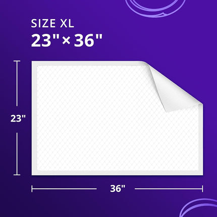 WhyWorry NightShield Disposable Incontinence Bed Pads, 60x90 cm, 45 Count