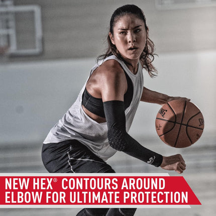 McDavid Compression Arm Sleeve with Padding for men and women | Designed for competitive team contact sports like basketball, rugby or handball