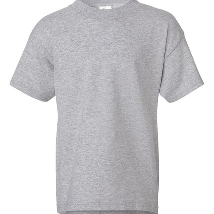 Lot de 6 T-shirts essentiels à manches courtes Hanes pour garçons, Gris clair, L
