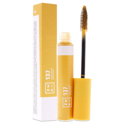 3ina Makeup - The Color Mascara 137 - Yellow Colourful Mascara for Volume and Length - Highly Pigmented - Long-lasting - Vegan - Cruelty Free