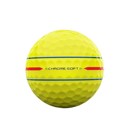 Callaway Golf Chrome Soft Premium Tour Golf Ball 2024 Yellow 360 Triple Track