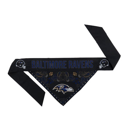 Littlearth NFL Baltimore Ravens Pet Bandana, Team Color, X-Small