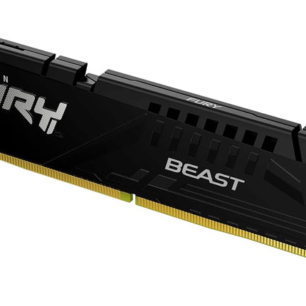 Kingston FURY Beast Black DDR5 16GB 6800MT/s CL34 DIMM Desktop Gaming Memory Single Module AMD EXPO and Intel XMP - KF568C34BBE-16