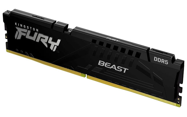 Kingston FURY Beast Black DDR5 16GB 6800MT/s CL34 DIMM Desktop Gaming Memory Single Module AMD EXPO and Intel XMP - KF568C34BBE-16