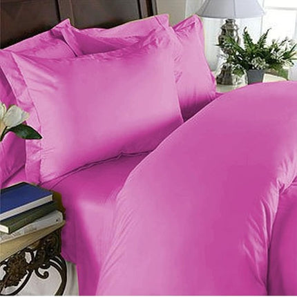 Elegant Comfort 4 Piece 1500 Thread Count Luxurious Ultra Soft Egyptian Quality Coziest Sheet Set, Queen, Hot Pink