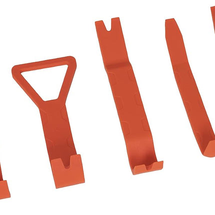 Lisle Trim Removal Tool - Ford - Automotive Trim Removal Tools - Hard Plastic, Glass Reinforced Nylon, Neon Orange