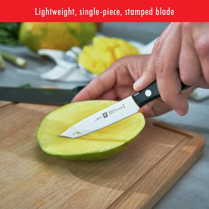 ZWILLING Twin Signature 4-inch Paring Knife, Razor-Sharp, Made in Company-Owned German Factory with Special Formula Steel Perfected for Almost 300 Years, Dishwasher Safe