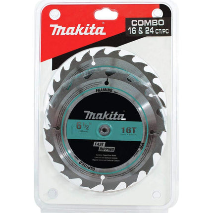 Makita T-01426 2 Piece Carbide-Tipped Saw Blade Set, 6-1/2"