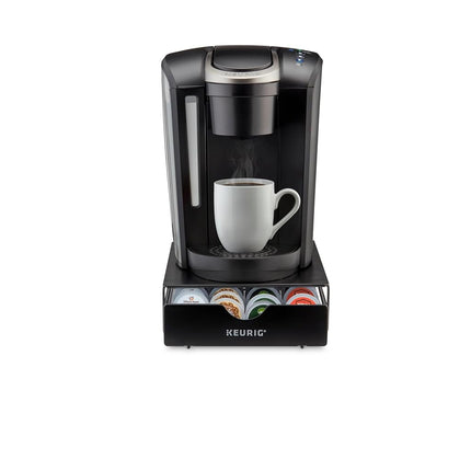Tiroir de rangement mince et non roulant Keurig, rangement pour dosettes de café, peut contenir jusqu'à 24 dosettes Keurig K-Cup, noir, tiroir de rangement - 24 unités (l'emballage peut varier)