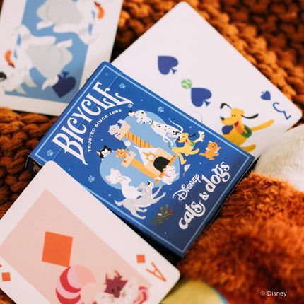 Bicycle Disney Cat and Dogs Playing Cards for Fans and Collectors