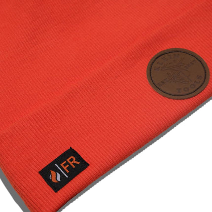 Klein Tools FRBN9 Flame-Resistant Hi-Vis Winter Beanie, Arc Flash Protection, Hard Hat Compatible, High-Visibility Safety, One Size Fits Most