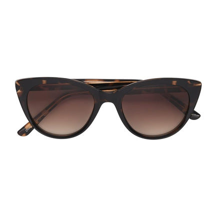 NINE WEST Women's Cora Sunglasses Cat Eye, Brown Tortoise, 51mm