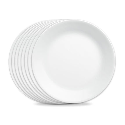 Corelle Dinner Plates, Winter Frost White, 10.25 I