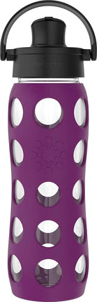 Lifefactory 22-Ounce Glass Water Bottle with Activ