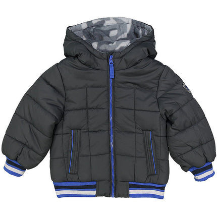 Osh Kosh B'Gosh Baby Boys Grey & Blue Puffer Coat 