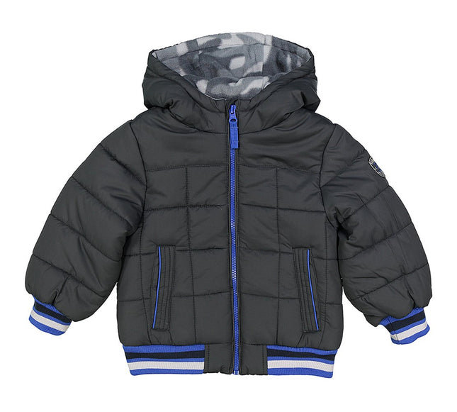 Osh Kosh B'Gosh Baby Boys Grey & Blue Puffer Coat 