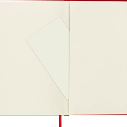 Moleskine S30048 Classic Hard Cover Notebook- Ruled- Large- Scarlet Red, (QP060F2)