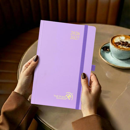 POPRUN 2026-2027 Daily Planner One Page Per Day, 5.75" x 8.5" Day Planner
