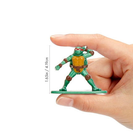 TMNT 1.65" 18-Pack Wave 2 Die-Cast Figures Nano Metalfigs, Toys for Kids and Adults