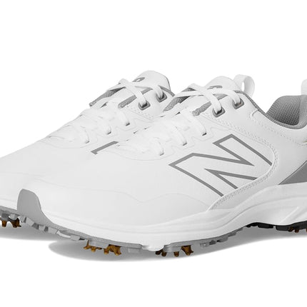 New Balance Men's Brighton V2 Golf Shoe, White/Grey, 11 Wide