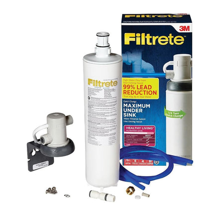 Filtrete Maximum Under Sink Water Filtration System, Easy to Install, Reduces 99% Lead + Much More (3US-MAX-S01)