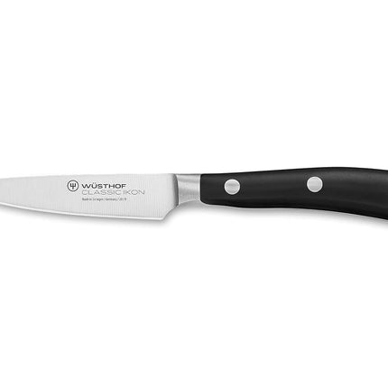Wüsthof Classic Ikon 3.5 Inch Paring Knife, Black
