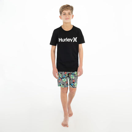 T-shirt Hurley One and Only Logo pour grands garçons, Noir, L