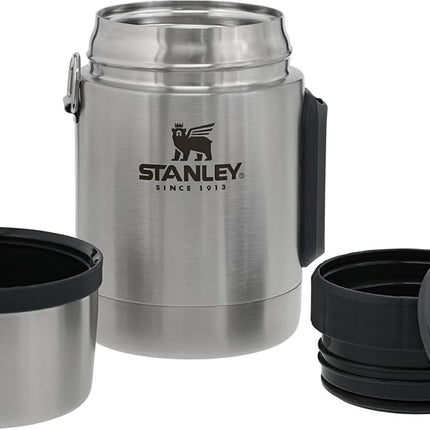 Stanley Classic Legendary Vacuum Insulated Food Jar 18 oz – Stainless Steel, Naturally BPA-Free Container – Keeps Food/Liquid Hot or Cold for 12 Hours – Leak Resistant, Easy Clean