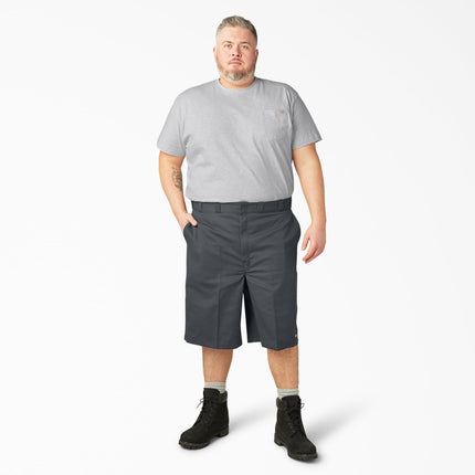 Dickies Men's Big and Tall 13 Inch Loose Fit Multi-Pocket Work Short, Charcoal 48