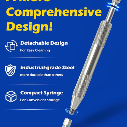 Grease Fitting Cleaning Tool Zerk Cleaner Hammer Tool Flushing Old Dried from Shafts, Bushings, Joints, Pins