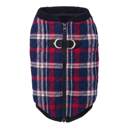Chaleco de moda Gooby Check, Blanco, Pequeño