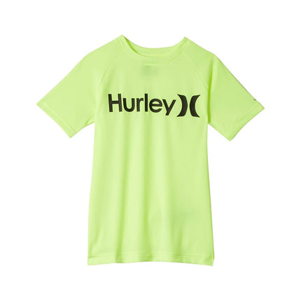 Hurley Boys Rash Guard Shirt, Volt Glow, Medium US