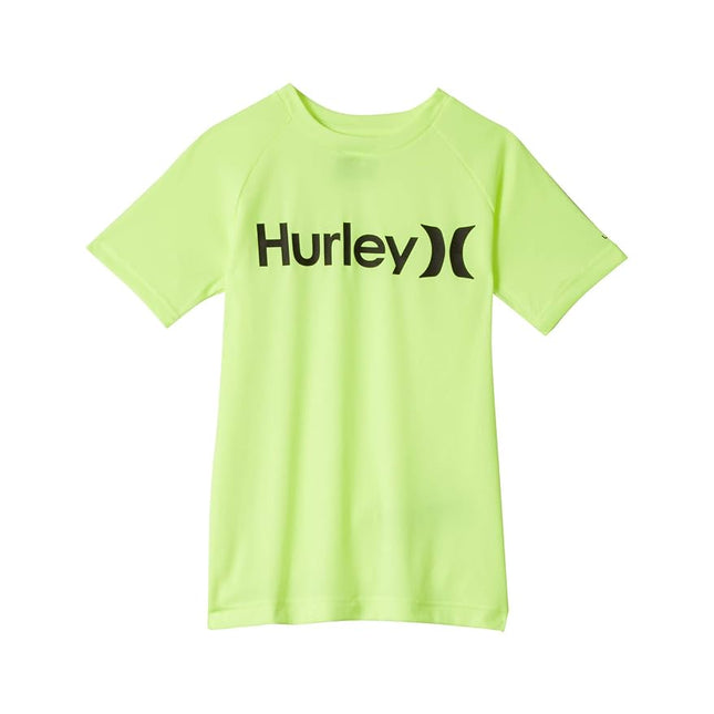 Hurley Boys Rash Guard Shirt, Volt Glow, Medium US