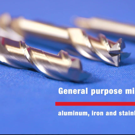 Drill America DWCF322 DWCF Series High-Speed Steel End Mill, Polished Finish, 4 Flute, Square End, 1-3/8" Cutting Length, 5/8" Cutting Diameter, 3-3/8" Length, 1/2" Shank (Pack of 1)