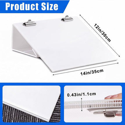 Nuanchu 1 Pcs Folding Slant Board for Writing 14 x 12 Inch Large Slanted Clipboard Adjustable Tilted Writing Board Sloped Surface to Improve Handwriting Legibility Endurance for Office Reading